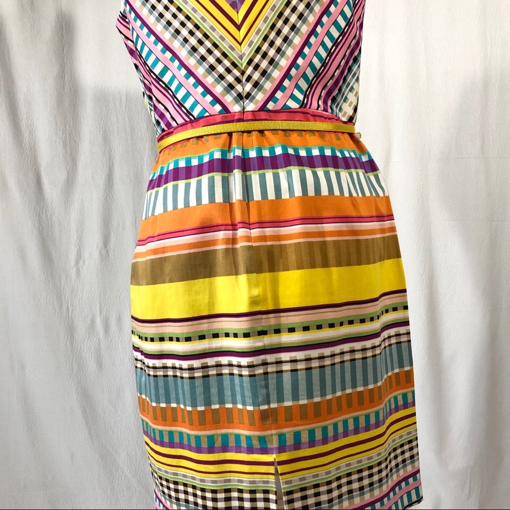 London Times Multicolored Print Sleeveless Dress - Picture 7 of 8